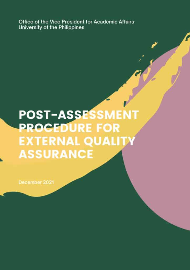 Post-Assessment Procedure for External Quality Assurance cover