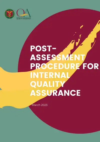 Post-Assessment Procedure cover