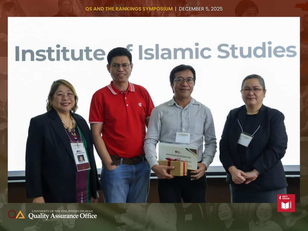 UP Diliman Data Champions are recognized for their consistent, accurate, and timely submissions supporting participation in the QS/THE Rankings.