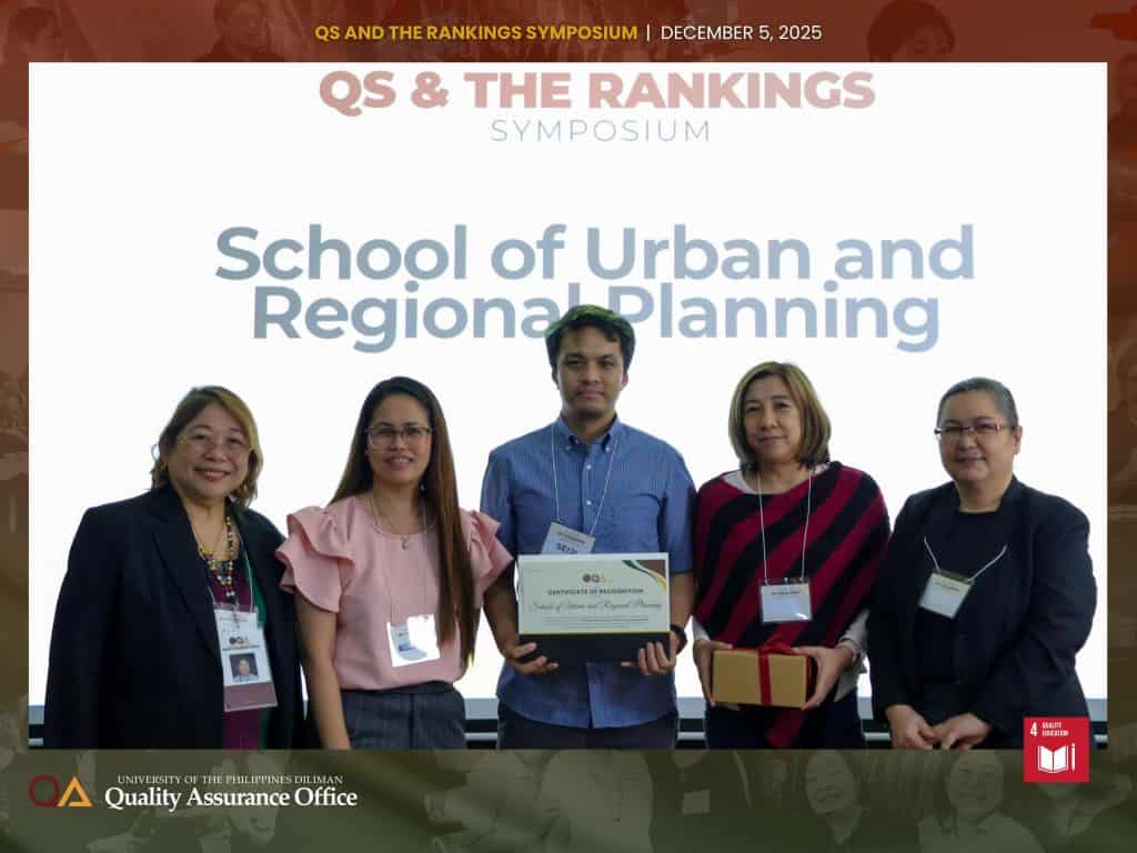 UP Diliman Data Champions are recognized for their consistent, accurate, and timely submissions supporting participation in the QS/THE Rankings.