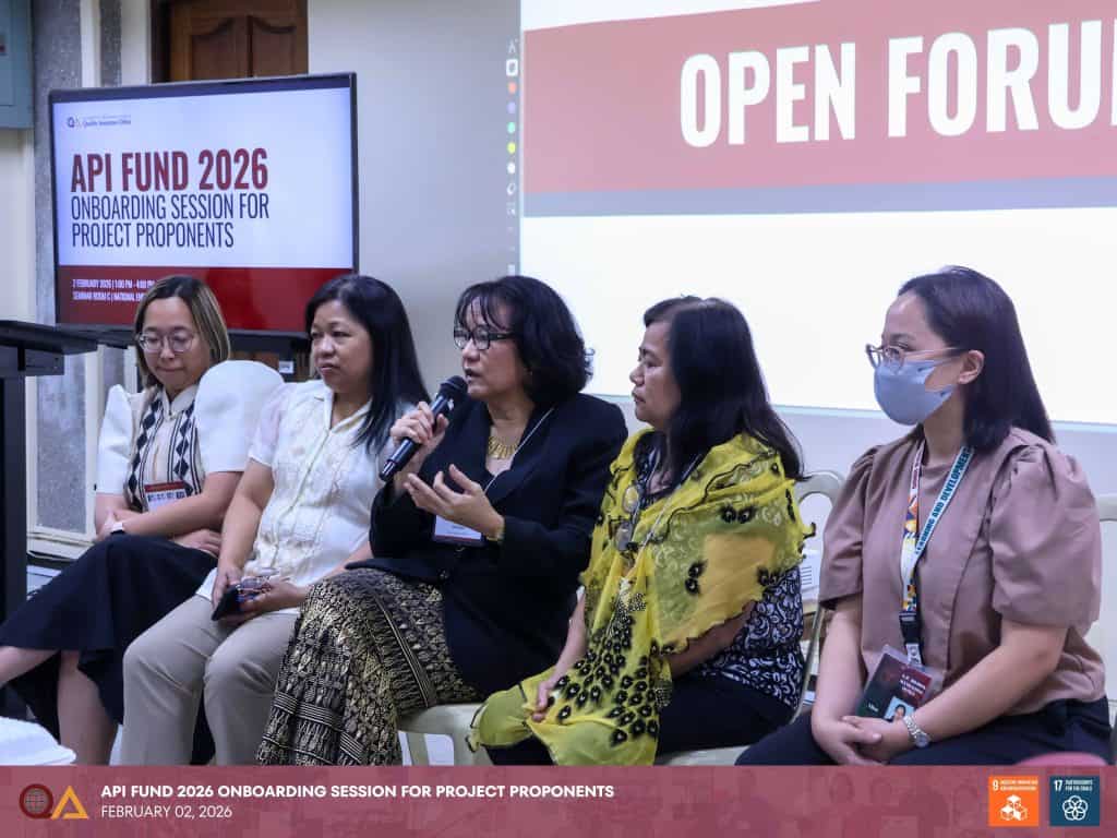 UPD QAO holds API fund onboarding session for 2026 project proponents​