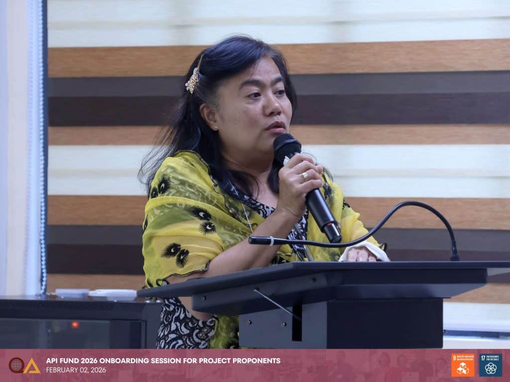 UP Procurement Office Director Atty. Flor L. Ofilada, UP Diliman Accounting Office Director Ms. Cecilia J. Morales, and Ms. Marielle Ann L. Cruz of the UP Diliman Budget Office addressed the audience to discuss guidelines and key processes related to the API Fund.