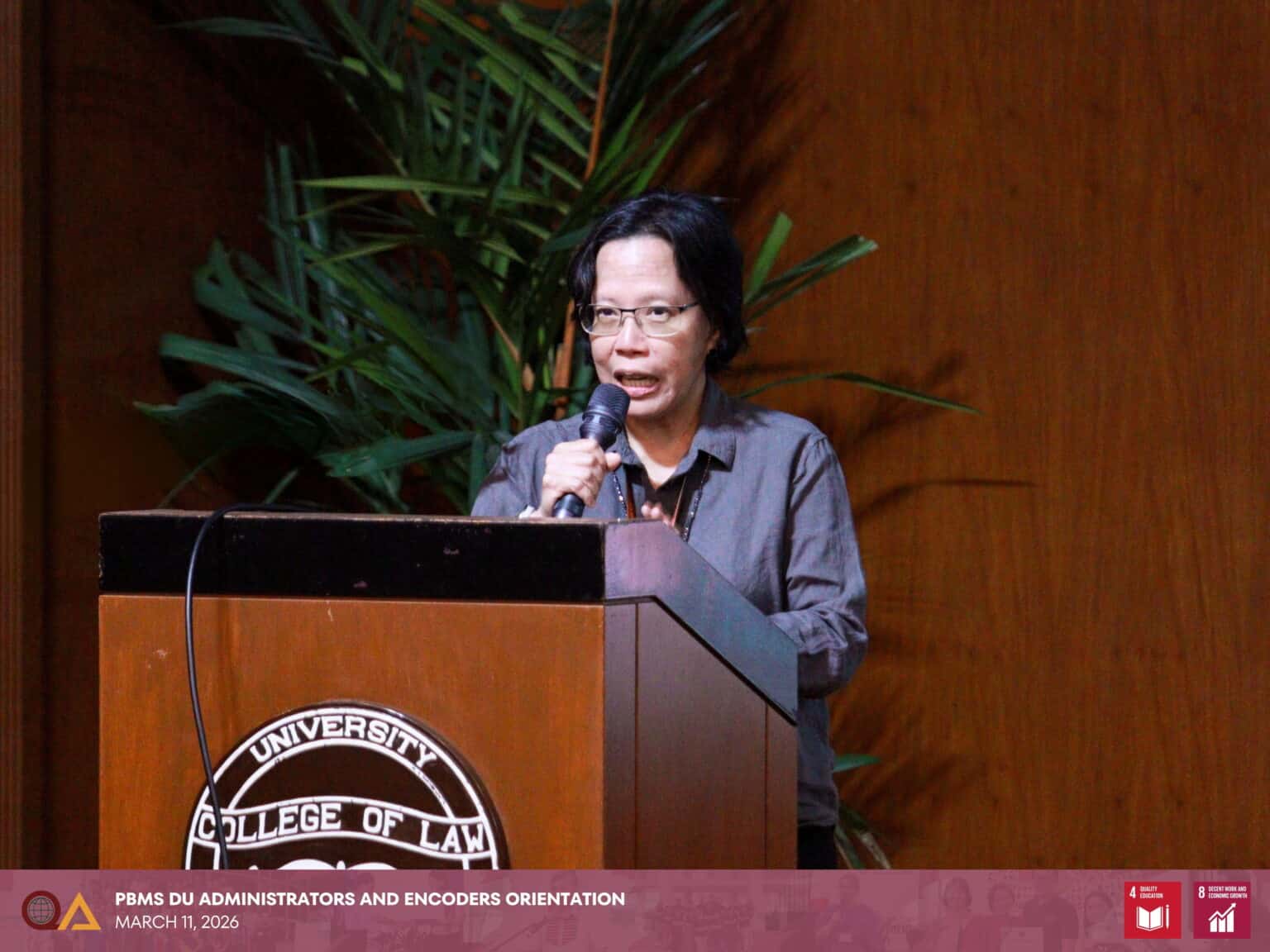 PMT-FIC Susan P. Festin discusses the scorecards and monitoring tools used to track Delivery Unit Performance.