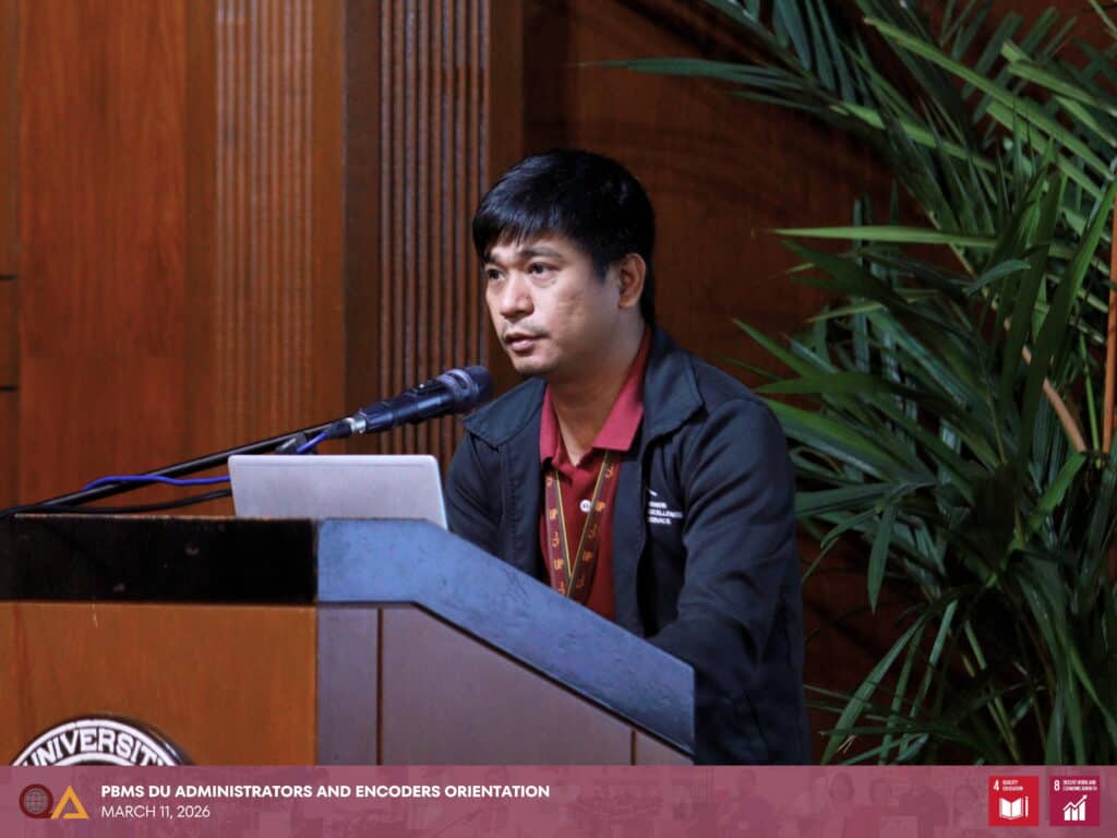Resource speakers from the UP System Budget Office - Planning Services Division provide a walkthrough of the PBMS Portal.