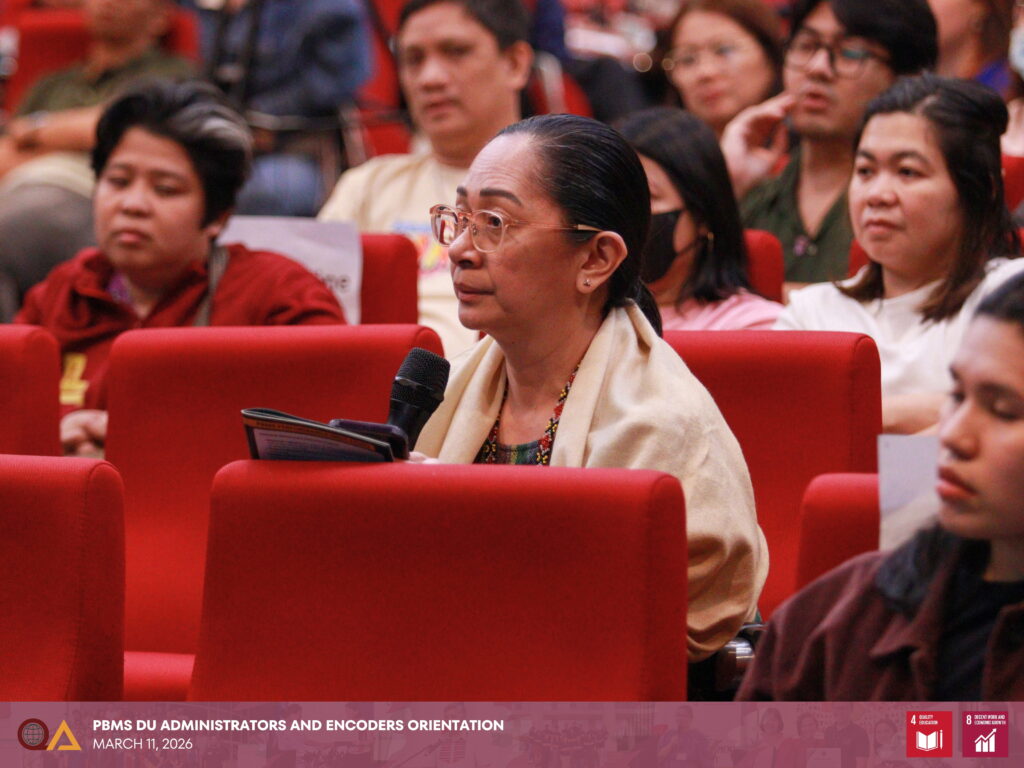 Participants raise questions during the open forum on PBMS requirements and portal-related concerns.
