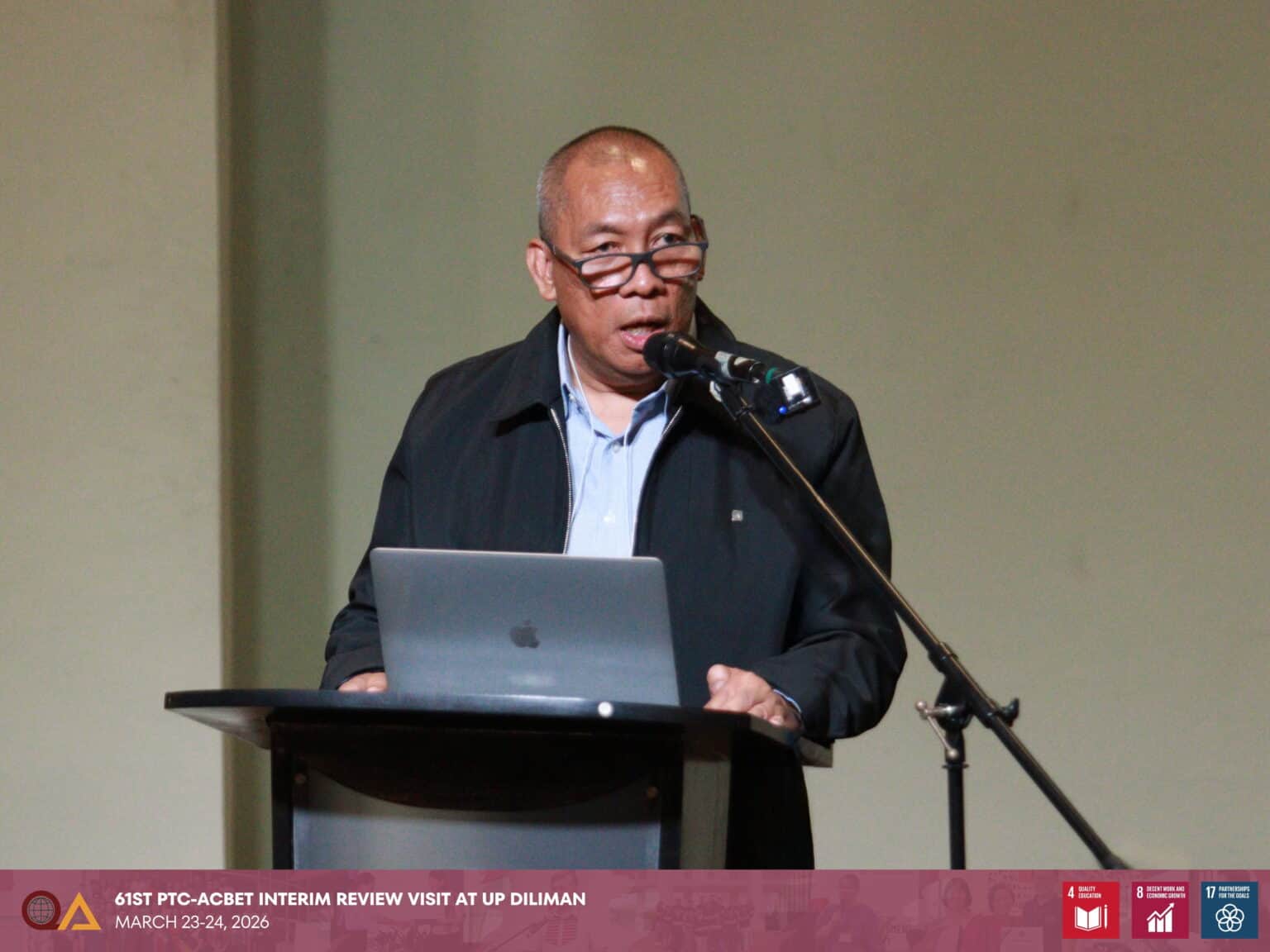 PET Chair Dr. Dante L. Silva delivered his opening remarks during the welcome and opening meeting.