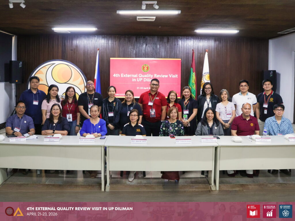 The External Quality Reviewers visited key university offices, including the Office of Scholarships and Grants, University Health Service, Office of Counseling and Guidance, and the Office of the University Registrar. The tour was followed by an interview of the university-level support staff.