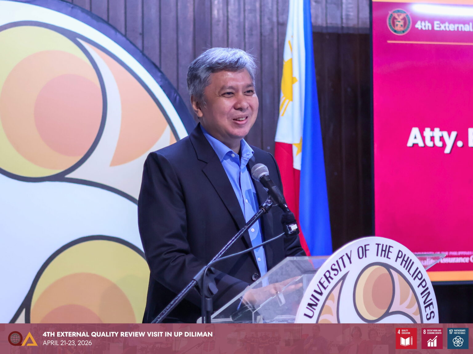 The four undergraduate programs of the College of Media and Communication led the tour of their facilities, explaining how these spaces support teaching and learning activities and stakeholder welfare.