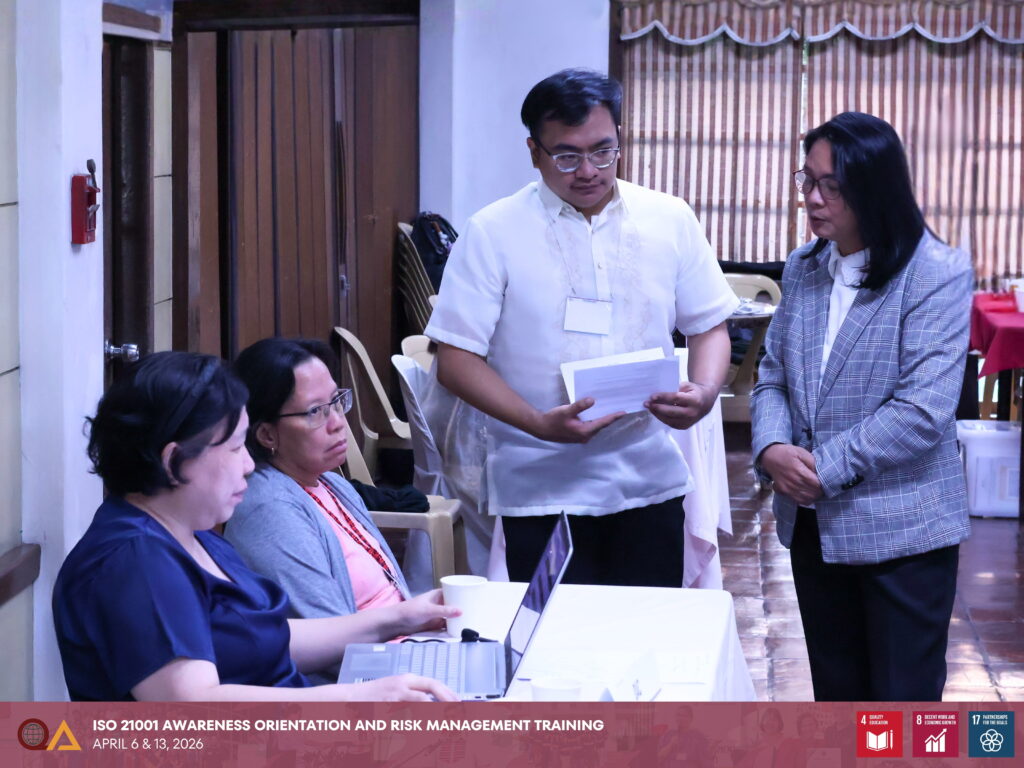 Members of the UP Diliman Quality Assurance Committee and Records Management Committee during the ISO Training Series.