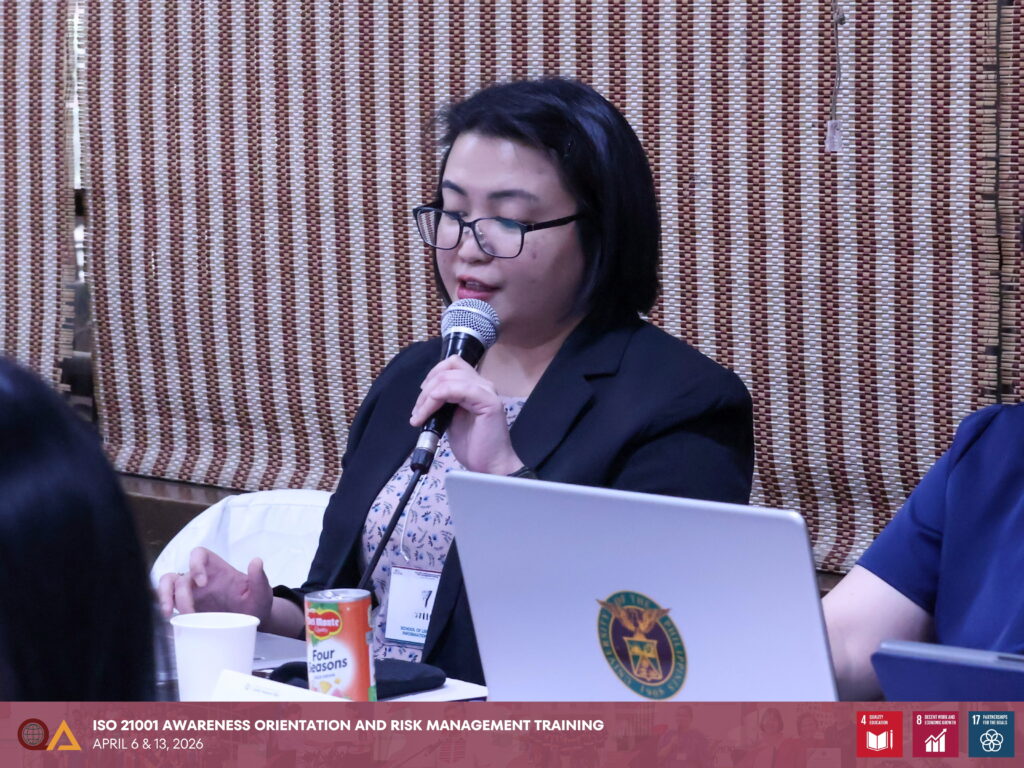 Members of the UP Diliman Quality Assurance Committee and Records Management Committee during the ISO Training Series.