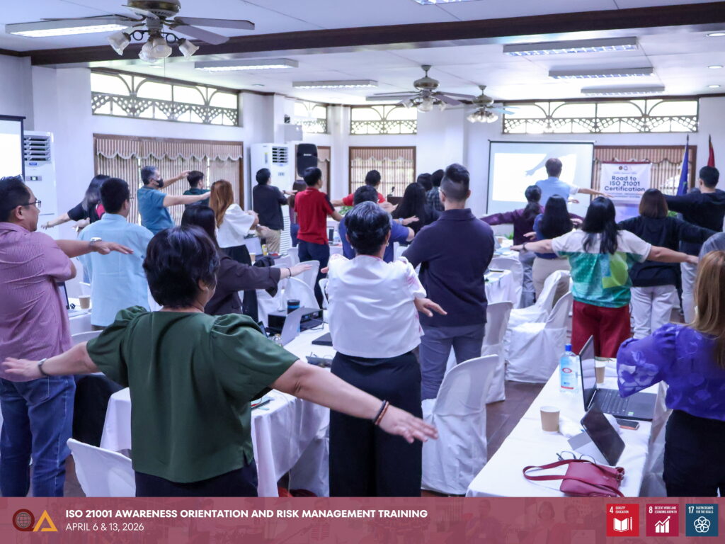 Training participants actively engage in various interactive activities.