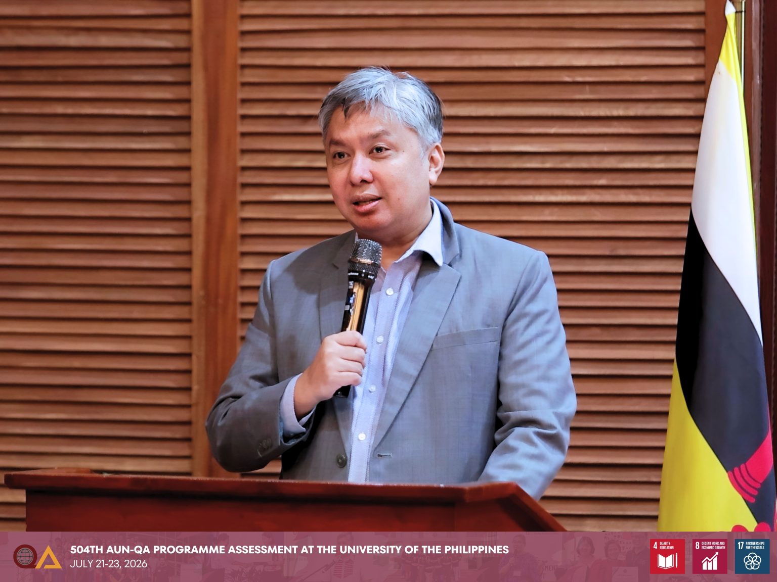 UP Diliman Chancellor Edgardo Carlo L. Vistan II delivered the opening message.
