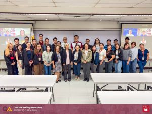 Faculty members, support staff, and resource speakers at the CoE SAR Writing Workshop