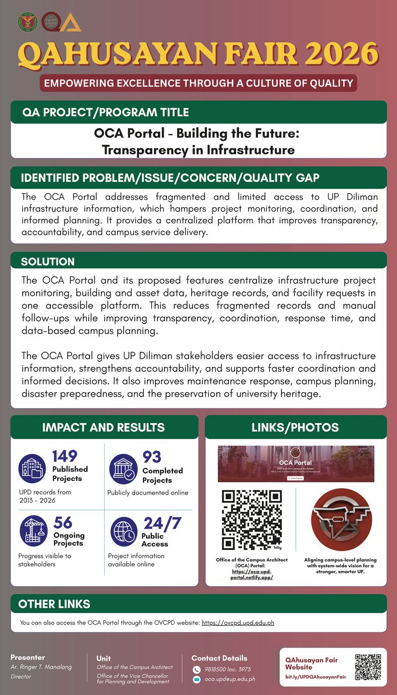OCA Portal - Building the Future: Transparency in Infrastructure