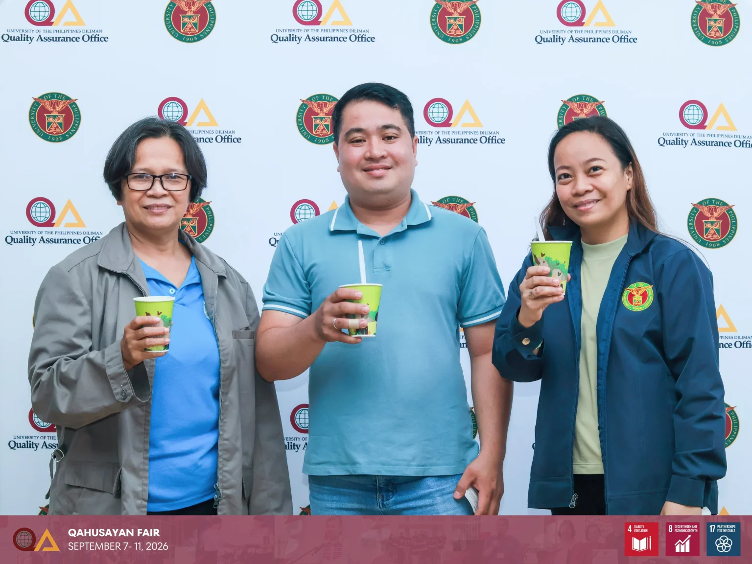 Various UP Diliman stakeholders, including academic staff, administrative staff, and students, visited the QAhusayan Fair exhibit and engaged in the activities.